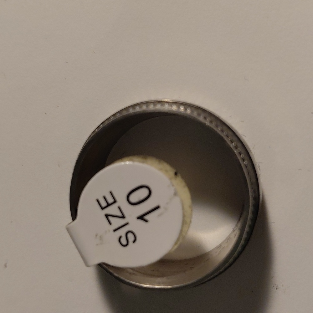 Stainless Steel Men Ring Size 10 - Picture 2 of 2